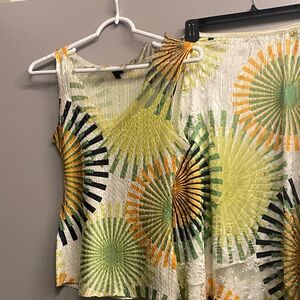Komarov Vibrant Sunburst Two piece dress